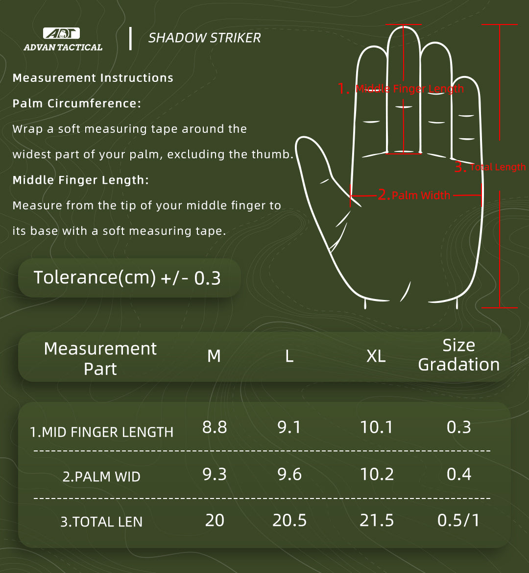 ADVAN TACTICAL SHADOW STRIKER 0.37MM TACTICAL GLOVES[ADT-SS]