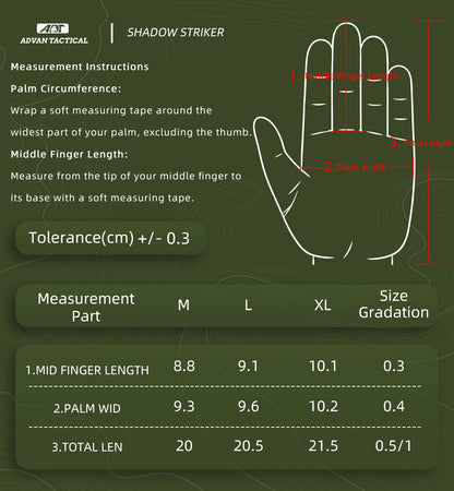 ADVAN TACTICAL SHADOW STRIKER 0.37MM TACTICAL GLOVES[ADT-SS]