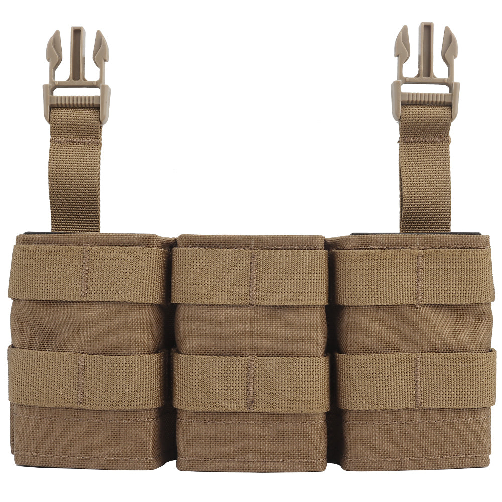 WOSPORT FAST 7.62 TRIPLE MAG POUCH (MEDIUM) FRONT PANEL[WST-MG-F-23]