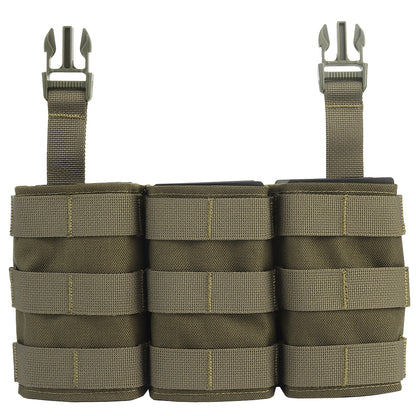 WOSPORT FAST 7.62 TRIPLE MAG POUCH (LONG) FRONT PANEL[WST-MG-F-24]