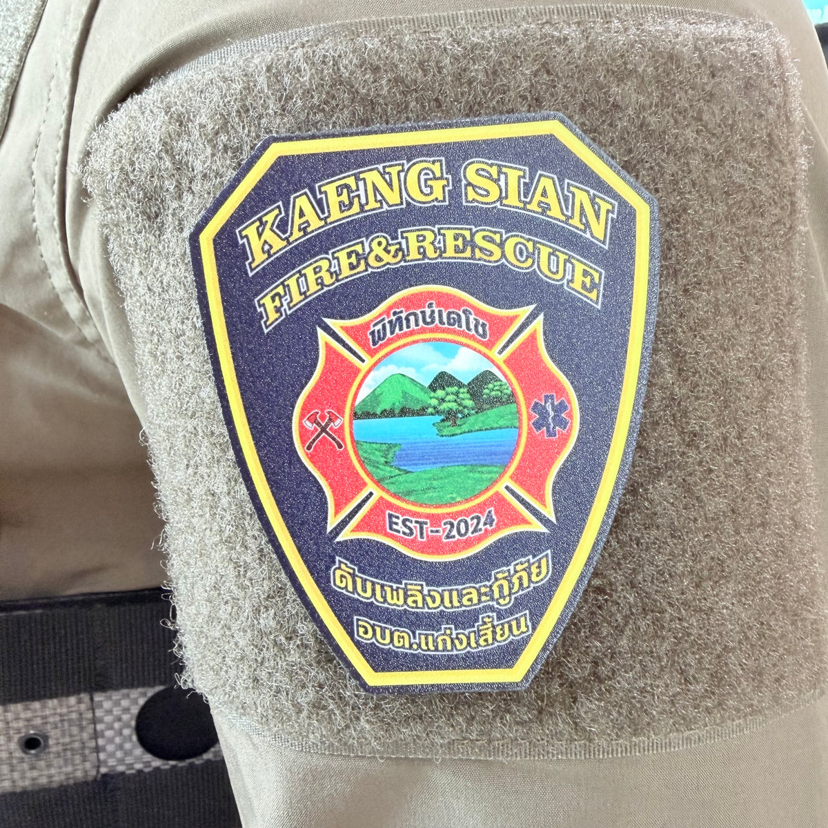 PATCH GO ป้ายตีนตุ๊กแก KAENG SIAN FIRE&RESCUE [PTG-FRLP-TH-KSFR]