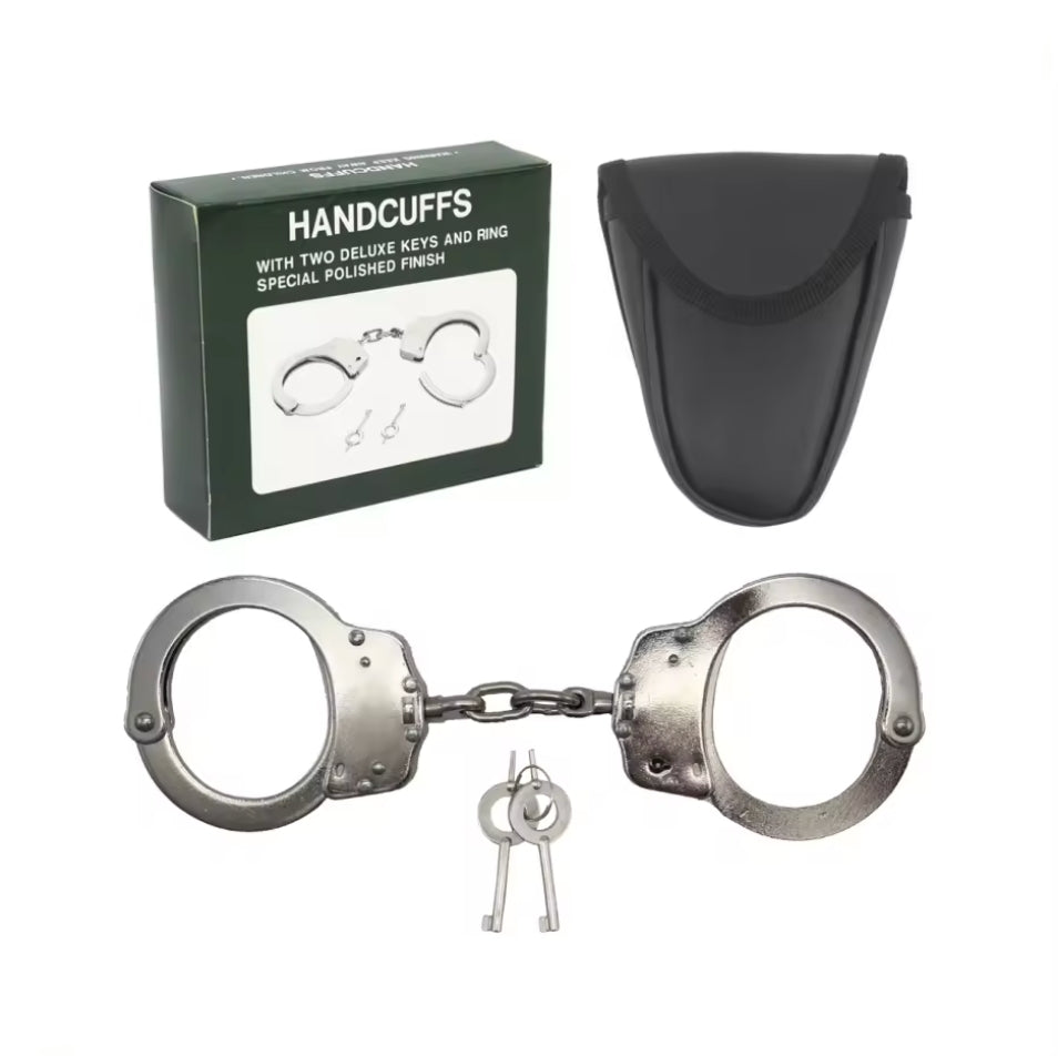 TU CHOICE CARBON STEEL HANDCUFFS SET