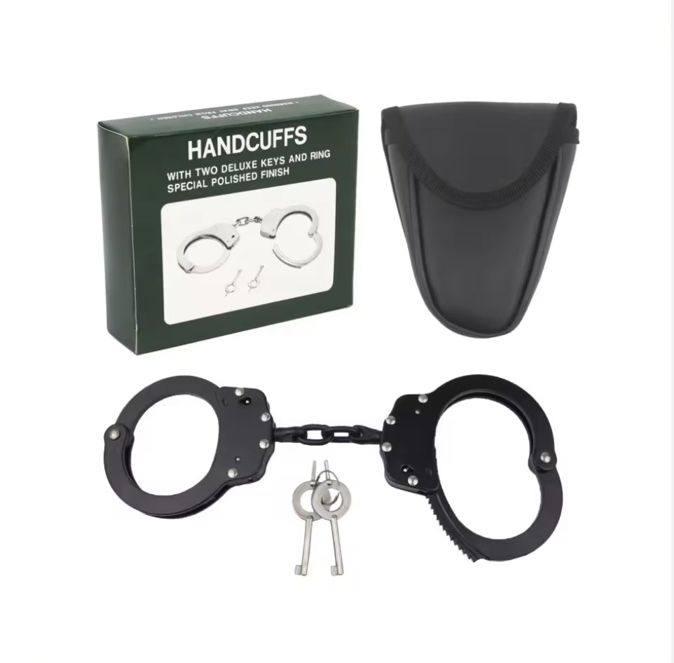TU CHOICE CARBON STEEL HANDCUFFS SET