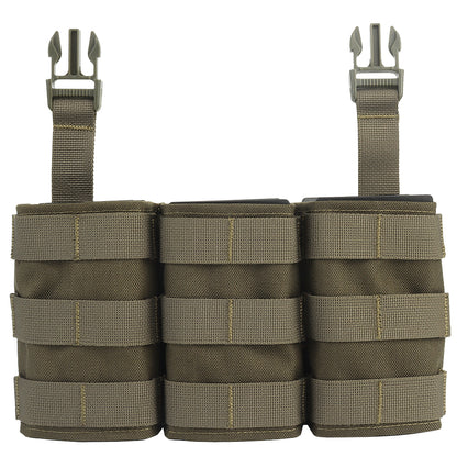WOSPORT FAST 5.56 TRIPLE MAG POUCH (LONG) FRONT PANEL[WST-MG-F-22]