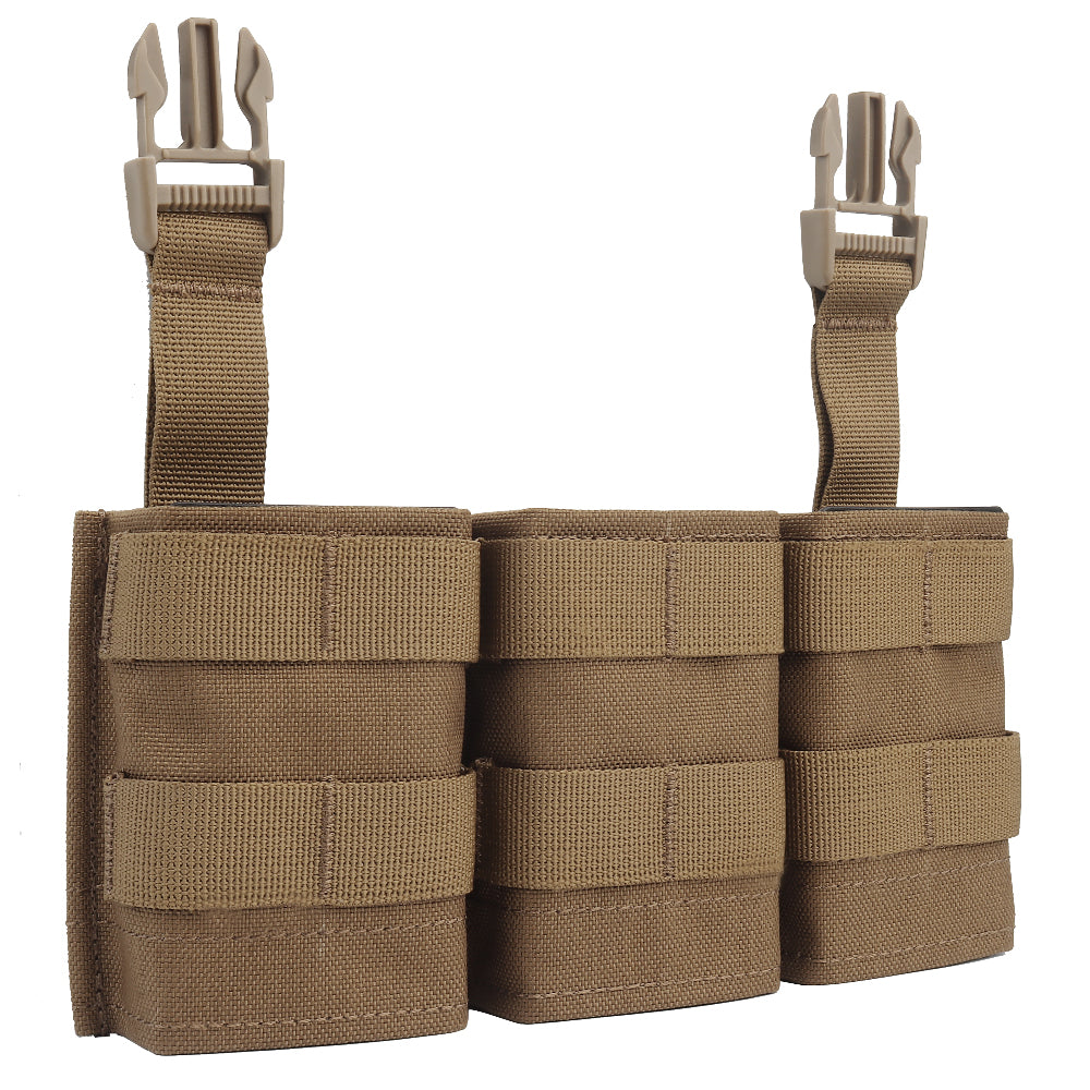 WOSPORT FAST 7.62 TRIPLE MAG POUCH (MEDIUM) FRONT PANEL[WST-MG-F-23]