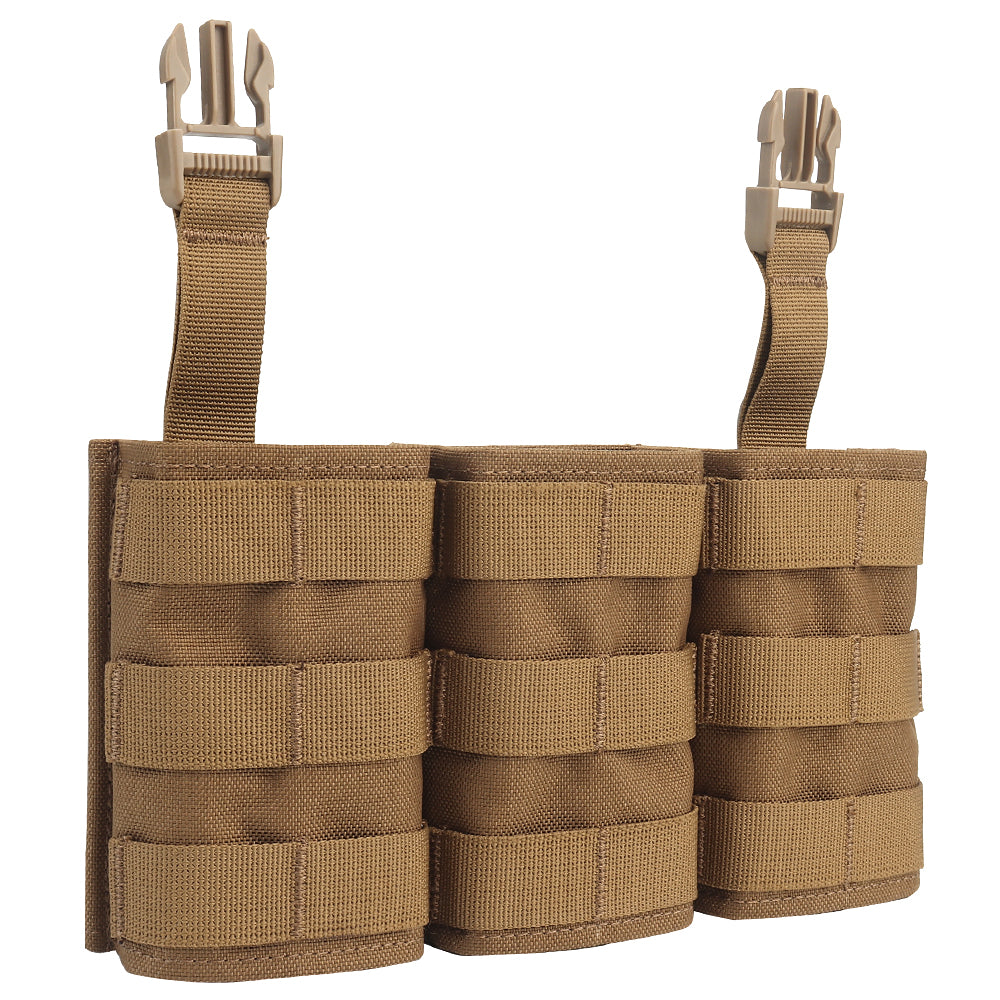 WOSPORT FAST 7.62 TRIPLE MAG POUCH (LONG) FRONT PANEL[WST-MG-F-24]