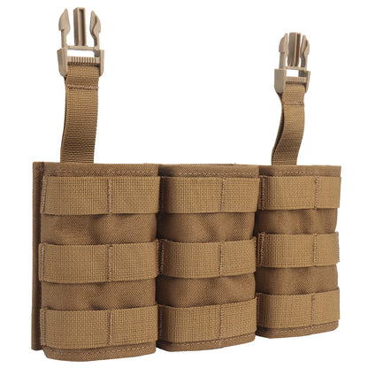 WOSPORT FAST 7.62 TRIPLE MAG POUCH (LONG) FRONT PANEL[WST-MG-F-24]