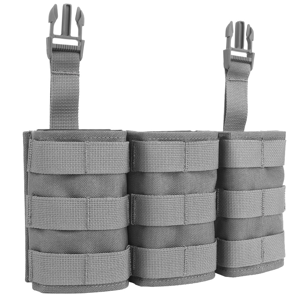 WOSPORT FAST 7.62 TRIPLE MAG POUCH (LONG) FRONT PANEL[WST-MG-F-24]
