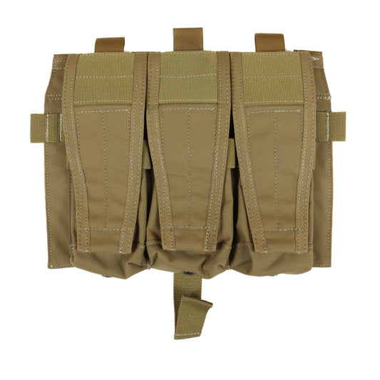 APE FORCE GEAR DETACHABLE FLAP TRIPLE M4 MAG POUCHES PANEL[AFG-M039]