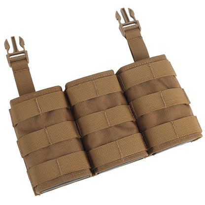 WOSPORT FAST 7.62 TRIPLE MAG POUCH (LONG) FRONT PANEL[WST-MG-F-24]