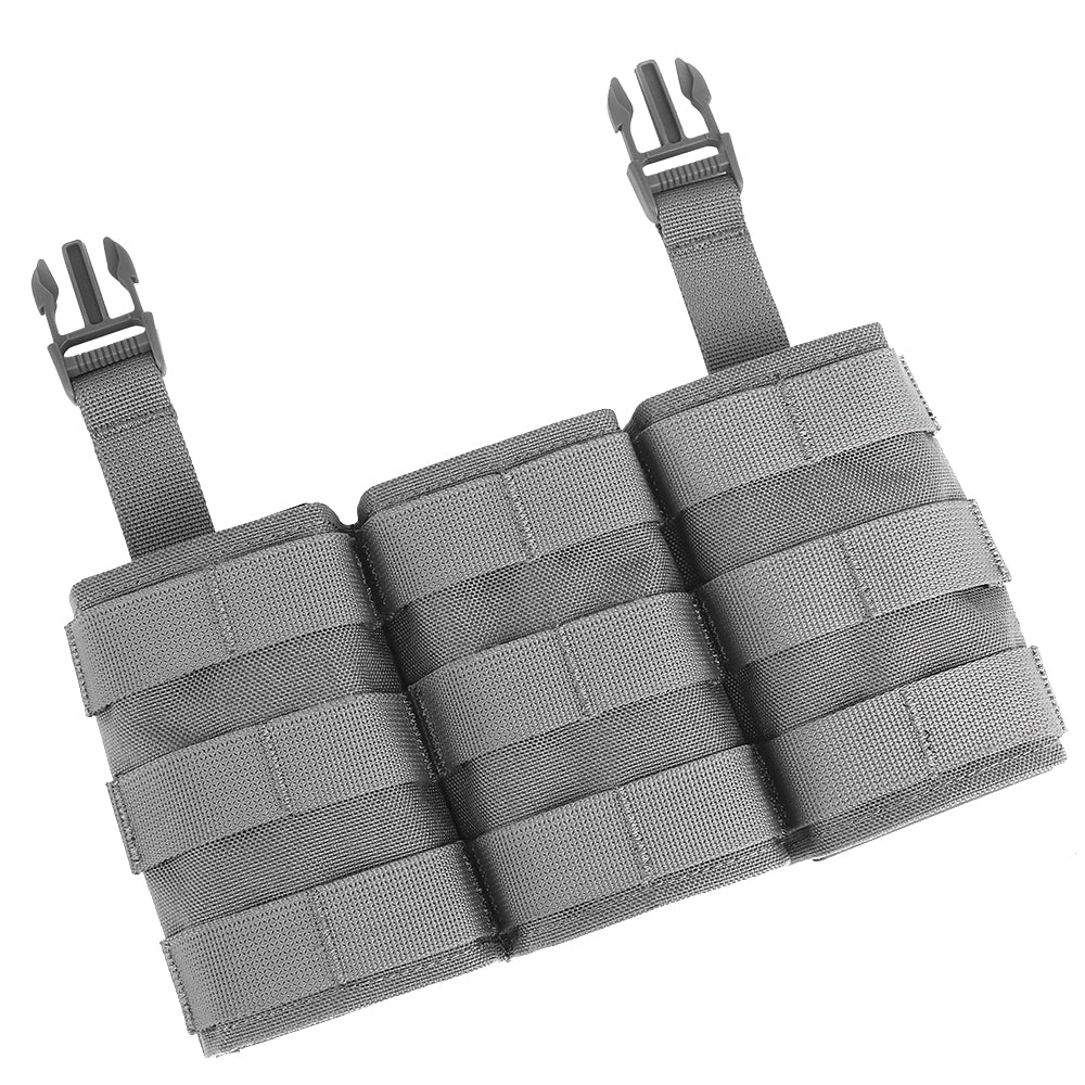 WOSPORT FAST 7.62 TRIPLE MAG POUCH (LONG) FRONT PANEL[WST-MG-F-24]