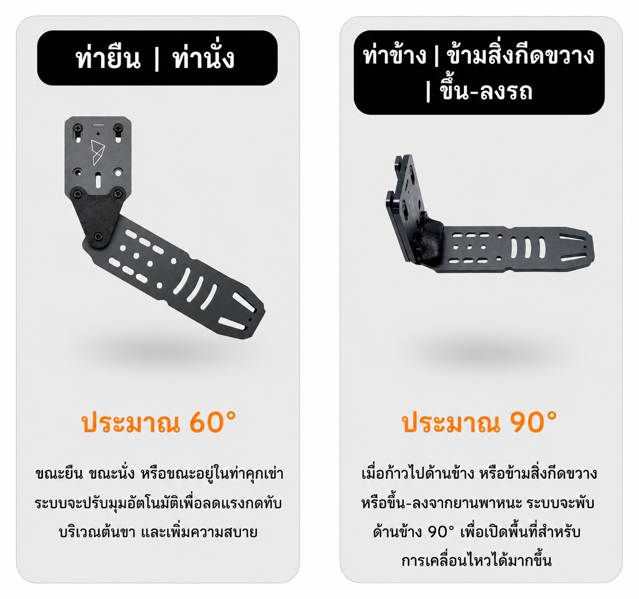 FOG GEAR & CRITICAL POINT. 90° FOLDING DROP LEG PLATFORM[CP-LR]