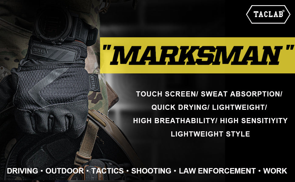 TACLAB MARKSMAN PRO GLOVES[TMP-BLK]