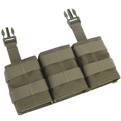 WOSPORT FAST 5.56 TRIPLE MAG POUCH (MEDIUM) FRONT PANEL[WST-MG-F-21]