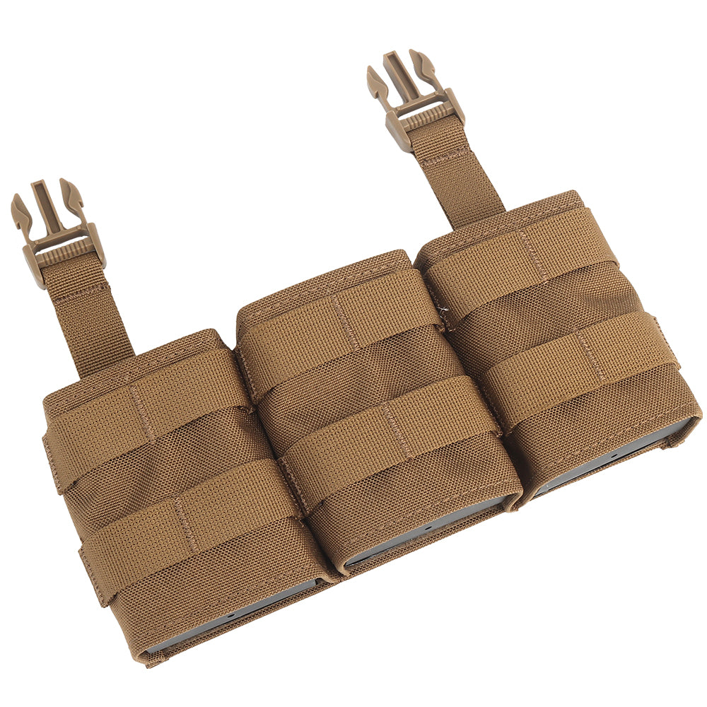 WOSPORT FAST 7.62 TRIPLE MAG POUCH (MEDIUM) FRONT PANEL[WST-MG-F-23]