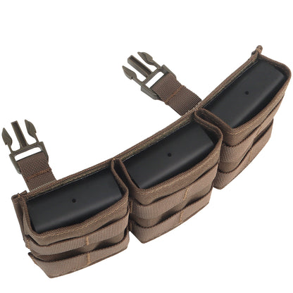 WOSPORT FAST 7.62 TRIPLE MAG POUCH (MEDIUM) FRONT PANEL[WST-MG-F-23]