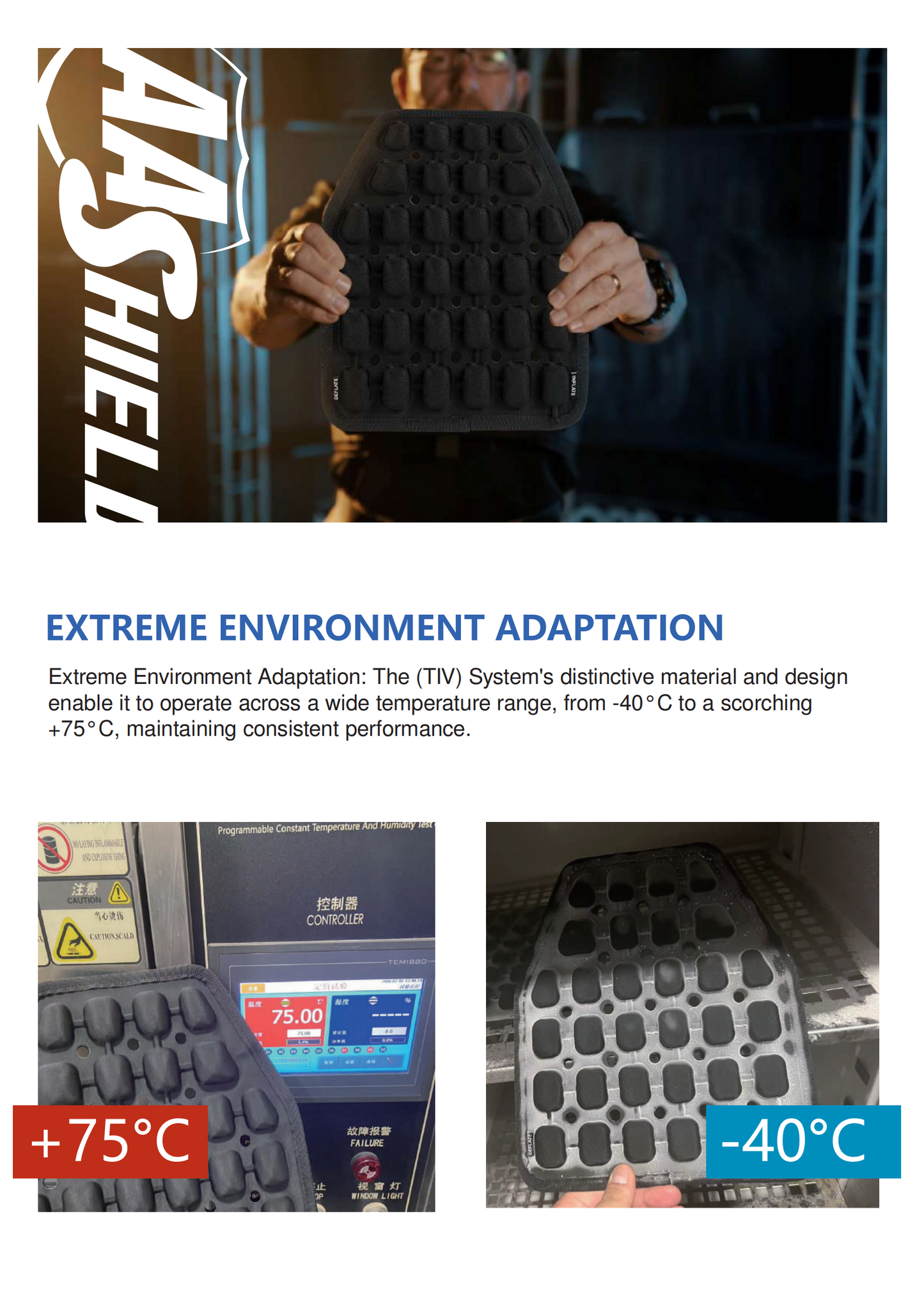 AA SHIELD TACTICAL INFLATABLE VENTILATION (TIV) SYSTEM CHEST [AA-BC-357]