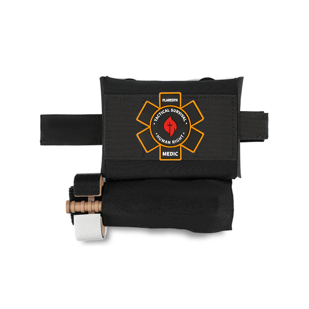 FLARESYN MICRO TRAUMA EDC MOLLE POUCH WITH RAPID DEPLOY TOURNIQUET SLEEVE[FS-TR-MTES]