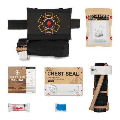 FLARESYN MICRO TRAUMA EDC MOLLE POUCH WITH RAPID DEPLOY TOURNIQUET SLEEVE[FS-TR-MTES]
