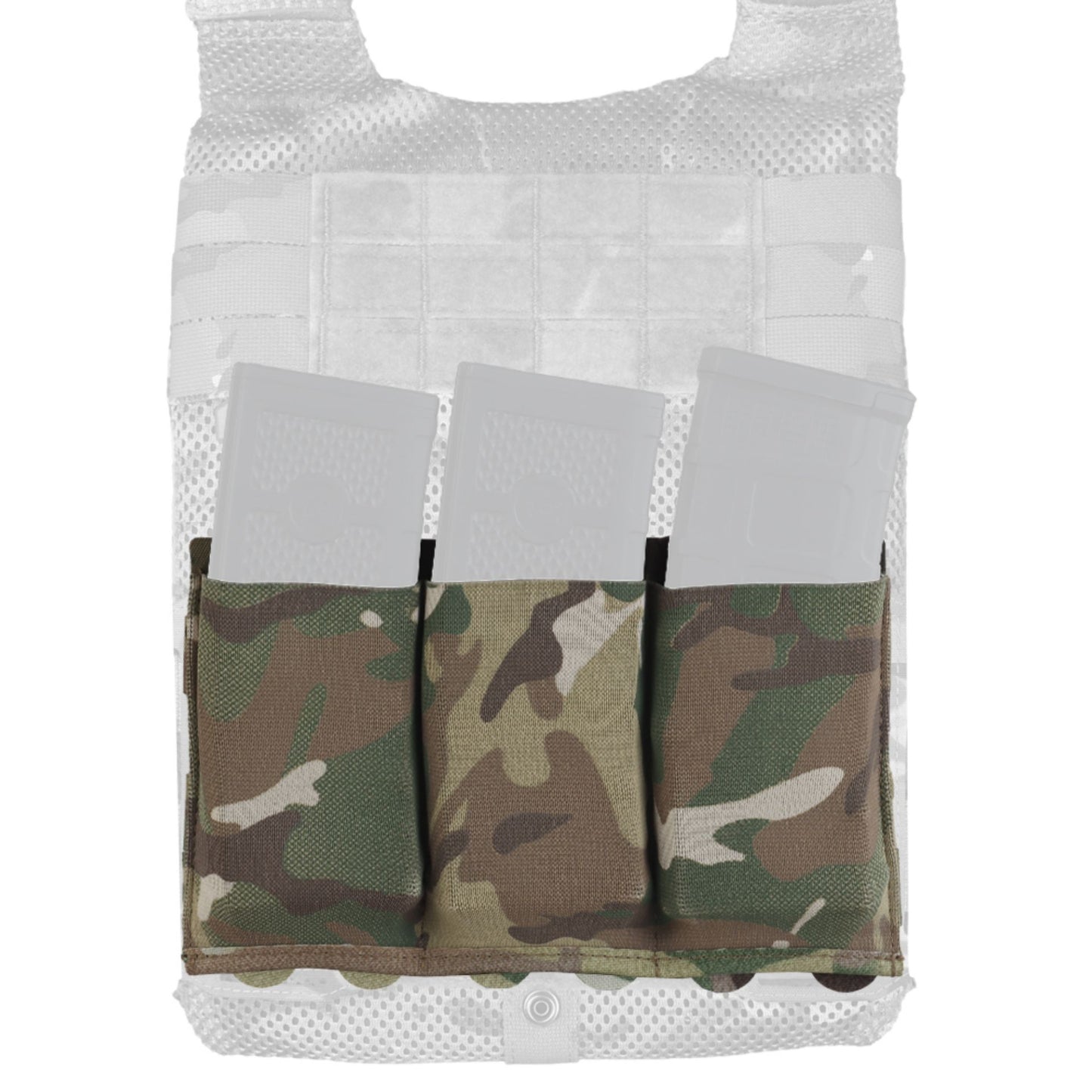 WOSPORT LIGHTWEIGHT ELASTIC TRIPLE MAG POUCH [WST-MG-116]