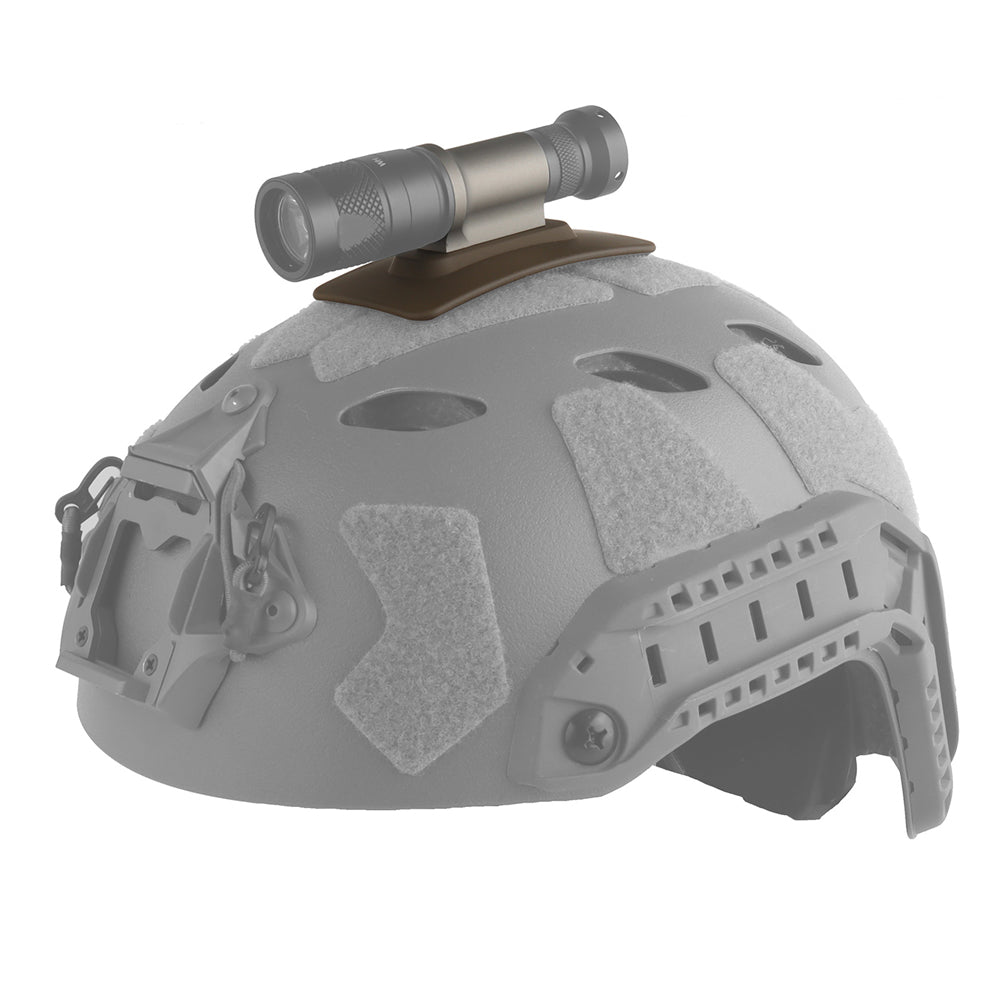 WOSPORT HELMET MAGIC FASTENER FLASHLIGHT MOUNT（WITH BARREL） [WST-FL-ACC-55]