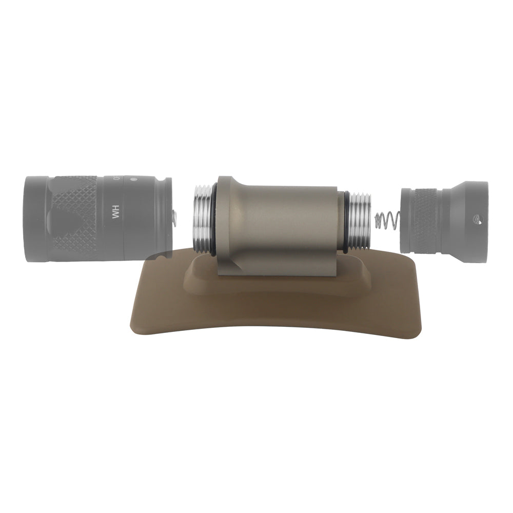 WOSPORT HELMET MAGIC FASTENER FLASHLIGHT MOUNT（WITH BARREL） [WST-FL-ACC-55]