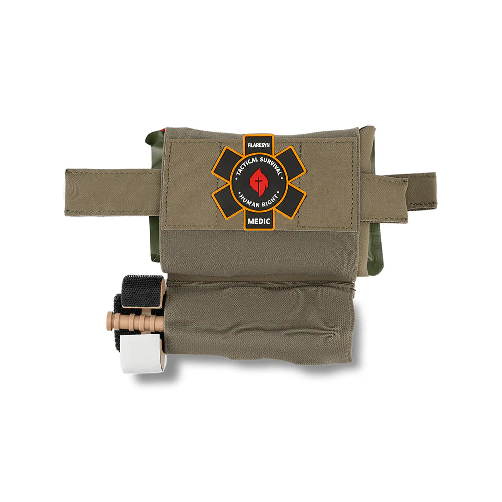 FLARESYN MICRO TRAUMA EDC MOLLE POUCH WITH RAPID DEPLOY TOURNIQUET SLEEVE[FS-TR-MTES]