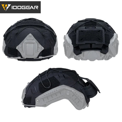 IDOGEAR TACTICAL HELMET COVER WITH NVG BATTERY POUCH RANGER GREEN [IG-HC3813]