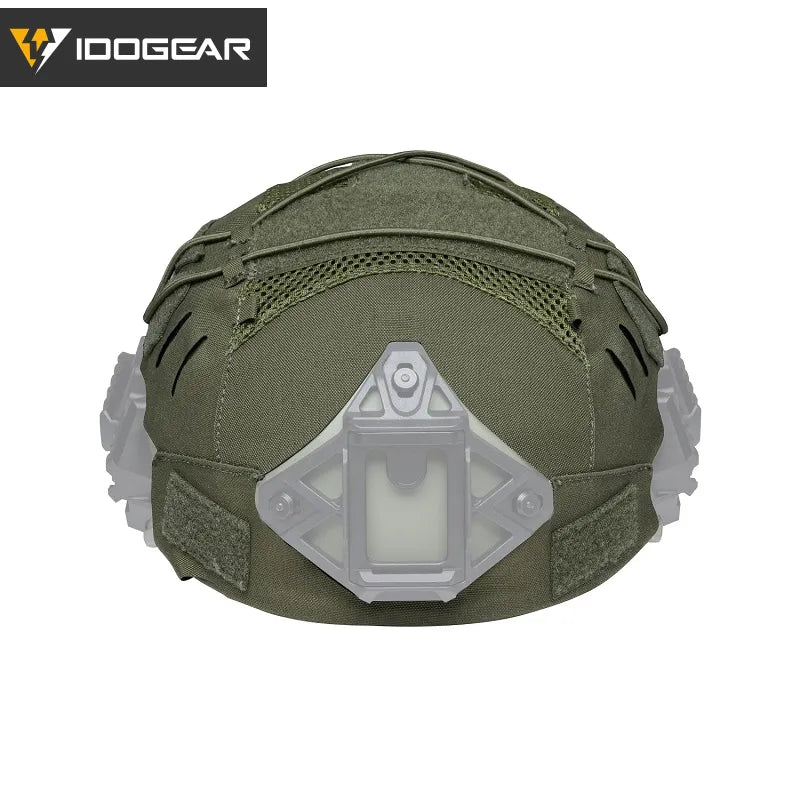 IDOGEAR TACTICAL HELMET COVER FOR WENDY HELMET WITH NVG BATTERY POUCH [IG-HC3814]