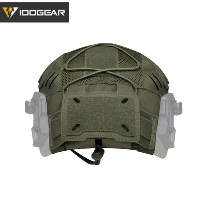 IDOGEAR TACTICAL HELMET COVER FOR WENDY HELMET WITH NVG BATTERY POUCH [IG-HC3814]