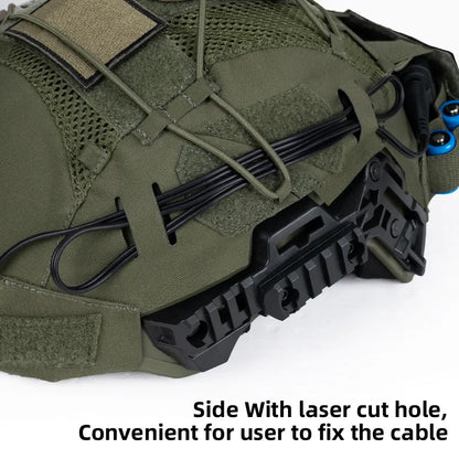 IDOGEAR TACTICAL HELMET COVER FOR WENDY HELMET WITH NVG BATTERY POUCH [IG-HC3814]