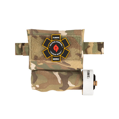 FLARESYN MICRO TRAUMA EDC MOLLE POUCH WITH RAPID DEPLOY TOURNIQUET SLEEVE[FS-TR-MTES]