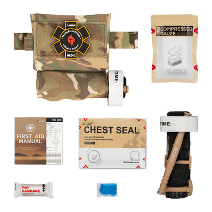 FLARESYN MICRO TRAUMA EDC MOLLE POUCH WITH RAPID DEPLOY TOURNIQUET SLEEVE[FS-TR-MTES]