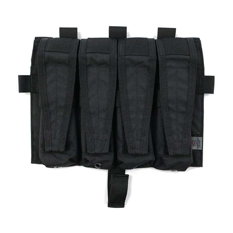TWINFALCONS DETACHABLE FLAP QUAD SMG MAG POUCHES PANEL [TW-M080]