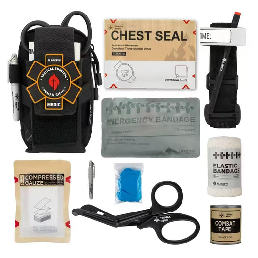 FLARESYN EDC IFAK TRAUMA KIT MOLLE TACTICAL POUCH [FS-EDCTK]