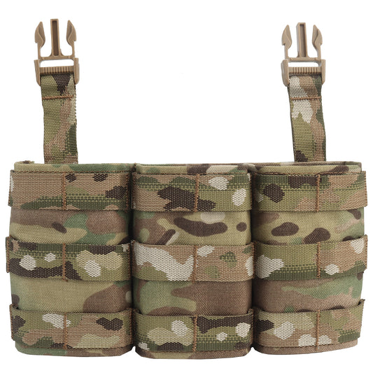 WOSPORT FAST 7.62 TRIPLE MAG POUCH (LONG) FRONT PANEL[WST-MG-F-24]