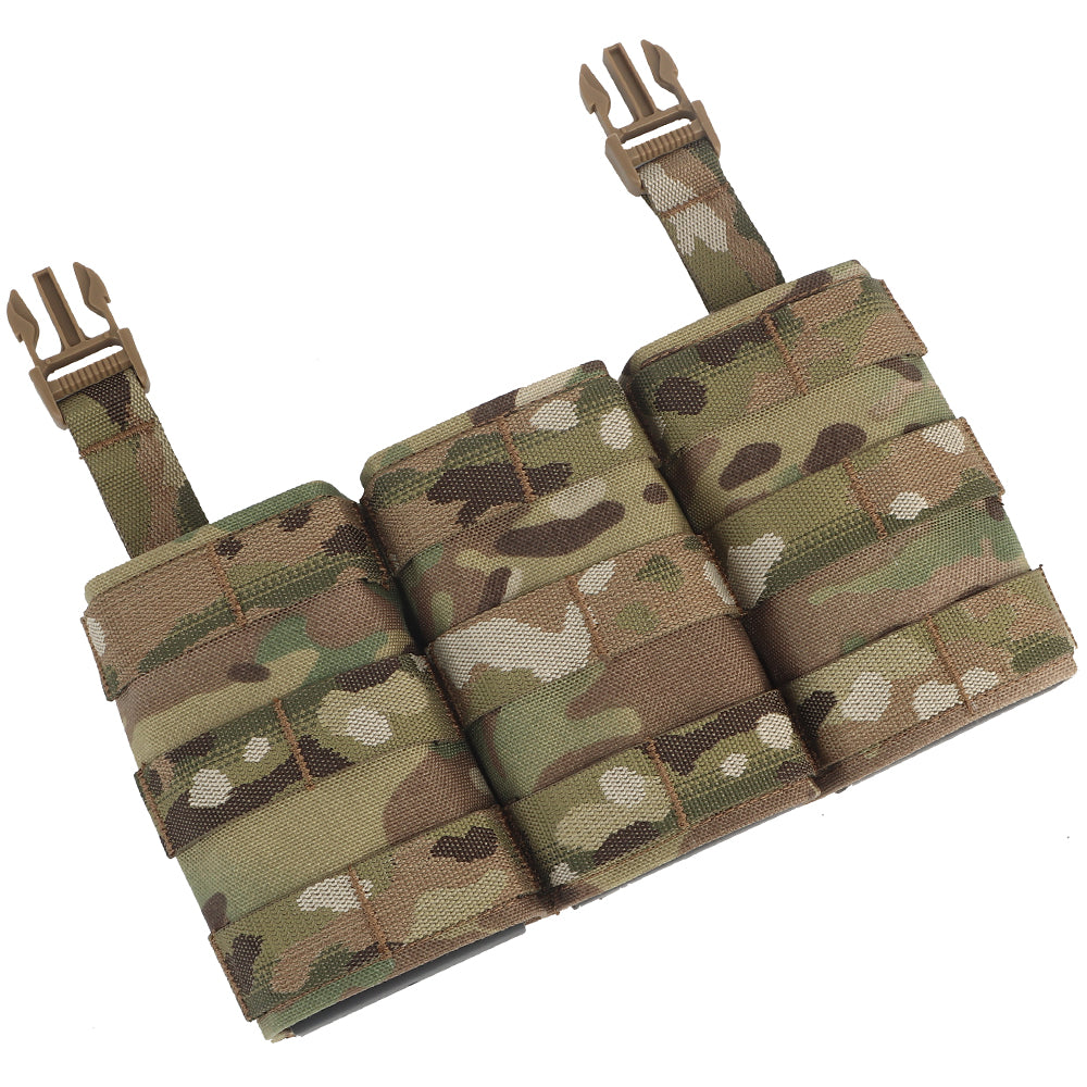 WOSPORT FAST 7.62 TRIPLE MAG POUCH (LONG) FRONT PANEL[WST-MG-F-24]