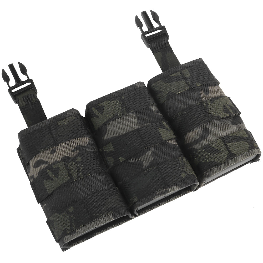 WOSPORT FAST 7.62 TRIPLE MAG POUCH (LONG) FRONT PANEL[WST-MG-F-24]