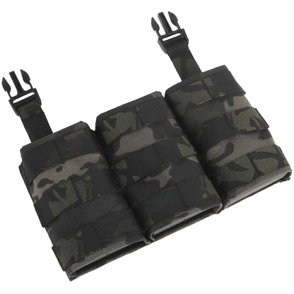 WOSPORT FAST 7.62 TRIPLE MAG POUCH (LONG) FRONT PANEL[WST-MG-F-24]