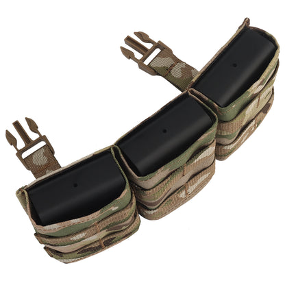 WOSPORT FAST 7.62 TRIPLE MAG POUCH (MEDIUM) FRONT PANEL[WST-MG-F-23]