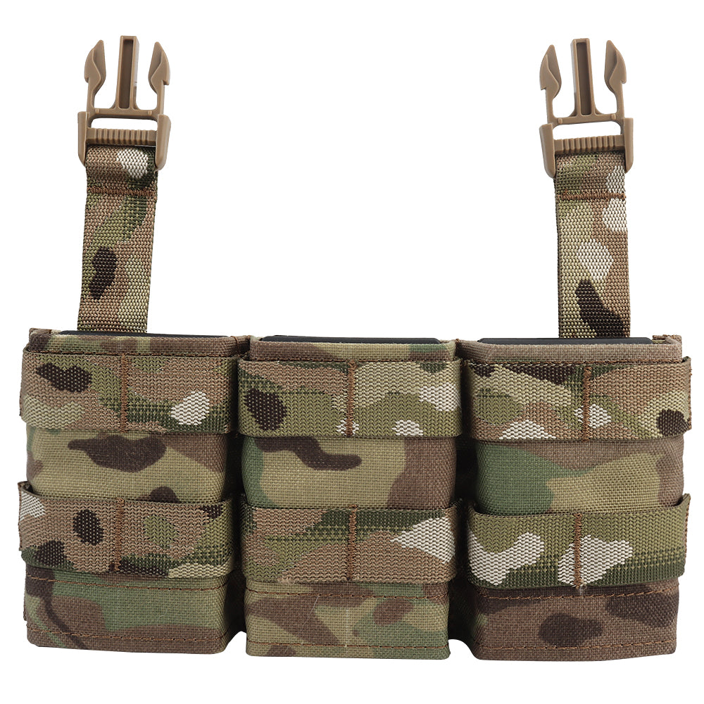 WOSPORT FAST 7.62 TRIPLE MAG POUCH (MEDIUM) FRONT PANEL[WST-MG-F-23]