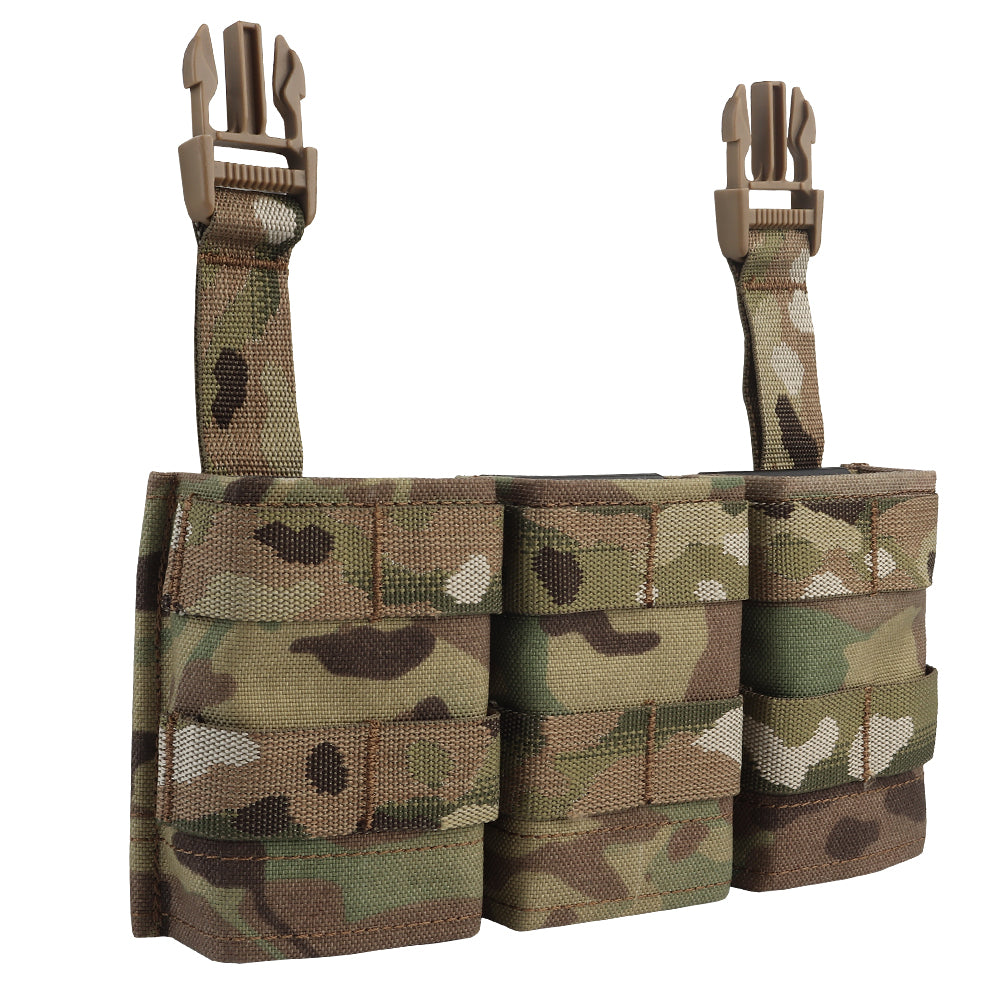 WOSPORT FAST 7.62 TRIPLE MAG POUCH (MEDIUM) FRONT PANEL[WST-MG-F-23]