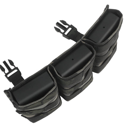 WOSPORT FAST 7.62 TRIPLE MAG POUCH (LONG) FRONT PANEL[WST-MG-F-24]