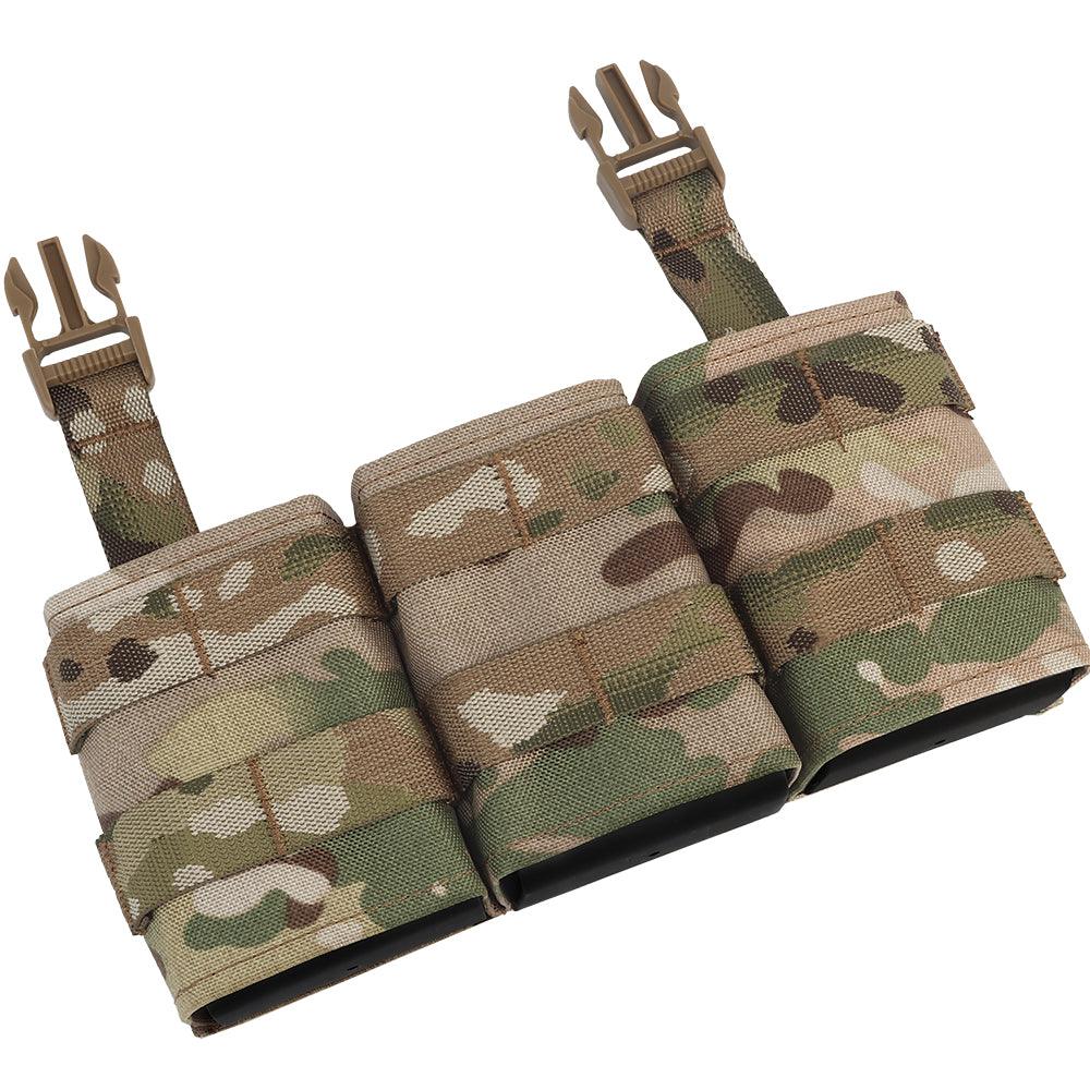 WOSPORT FAST 7.62 TRIPLE MAG POUCH (MEDIUM) FRONT PANEL[WST-MG-F-23]
