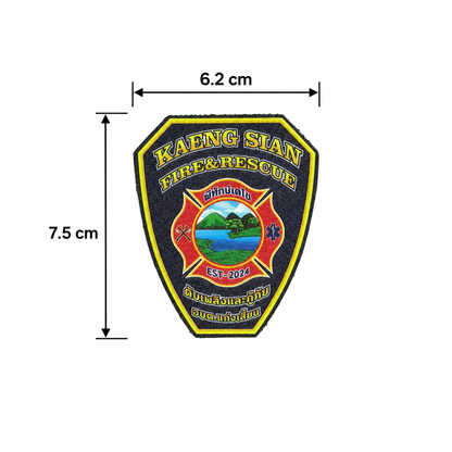 PATCH GO ป้ายตีนตุ๊กแก KAENG SIAN FIRE&RESCUE [PTG-FRLP-TH-KSFR]