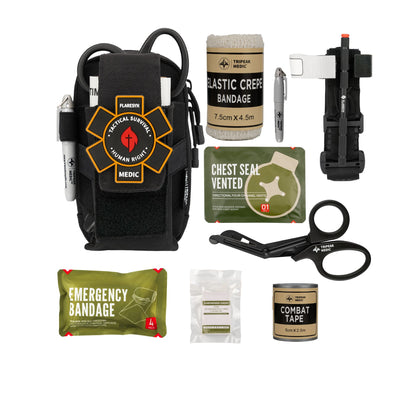 FLARESYN EDC IFAK TRAUMA KIT MOLLE TACTICAL POUCH [FS-EDCTK]
