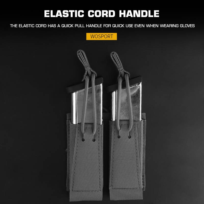 WOSPORT ASSAULTER DOUBLE PISTOL MAG POUCH [WST-MG-102]