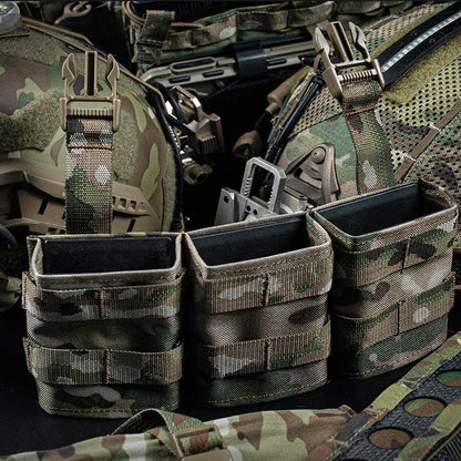 WOSPORT FAST 7.62 TRIPLE MAG POUCH (MEDIUM) FRONT PANEL[WST-MG-F-23]