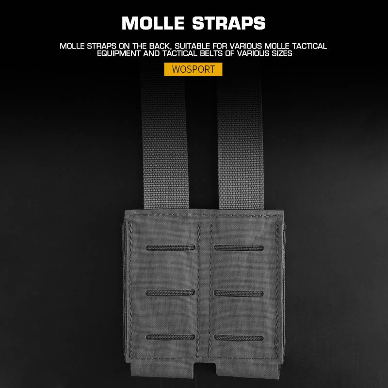 WOSPORT ASSAULTER DOUBLE PISTOL MAG POUCH [WST-MG-102]