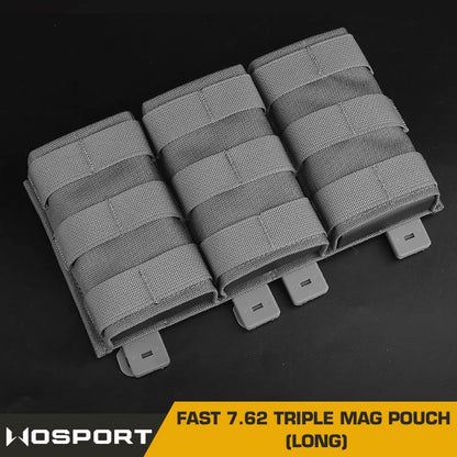 WOSPORT FAST 7.62 TRIPLE MAG POUCH (LONG)[WST-MG-F-19]